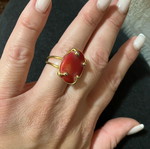 Coral ring used, adjustable