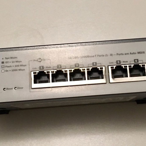 HP 1810G-8 J9449A ProCurve 10/100/1000Base-T PoE Gigabit Switch new
