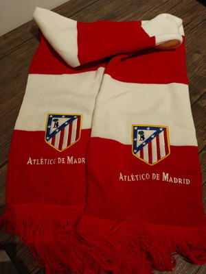 Atletico Madrid scarf like new, authentic