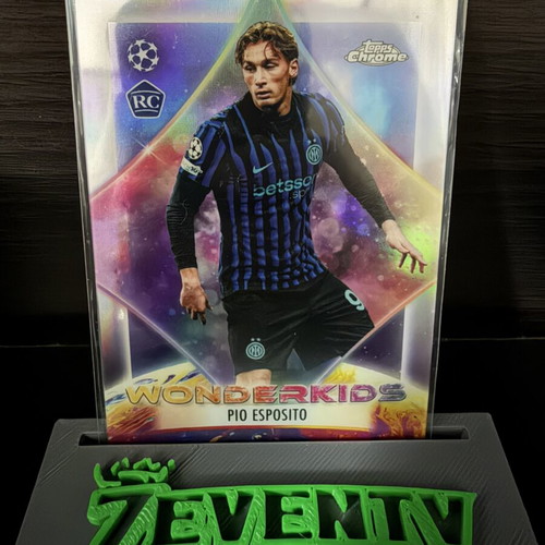 2025-26 Topps Chrome UEFA Club Competitions #WK-10 Pio Esposito Wonderkids card