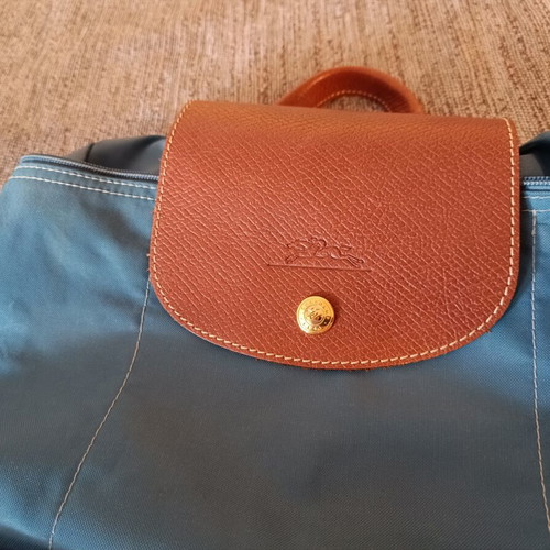 Longchamp Les Pliages Backpack like new, blue, waterproof material