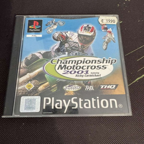 Championship Motocross 2001 PS1 game used