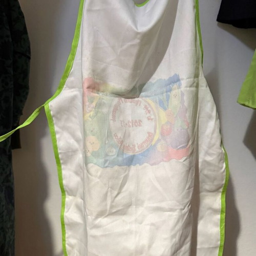 Children's cooking clothes set used, apron and chef hat