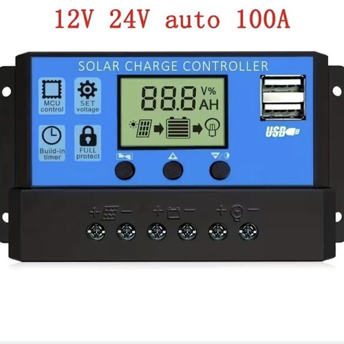 Solar controller 100A new, 12V/24V automatic