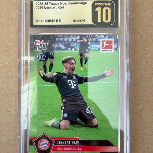Topps Now Rookie Lennart Karl CGC 10 pristine