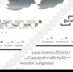 Louis Vuitton γυναικεία γυαλιά ηλίου, με το μονόγραμμα του οίκου στο γυαλί, χαρακτηριστικό της γνησιότητας.Καινούργια, με την συνοδευτική θήκη!