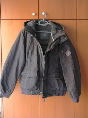 Napapijri hooded bomber jacket XL, black