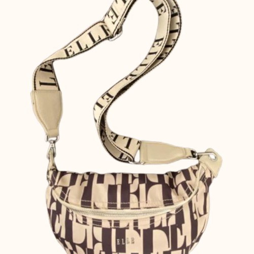 Elle Crossbody Waist Bag like new, beige pattern