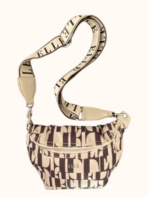 Τσάντα Elle Crossbody Μέσης σαν καινούργιο, μπεζ pattern