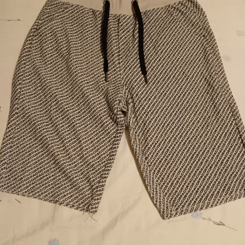 Paco & Co men's bermuda shorts size XL, cotton, black and beige