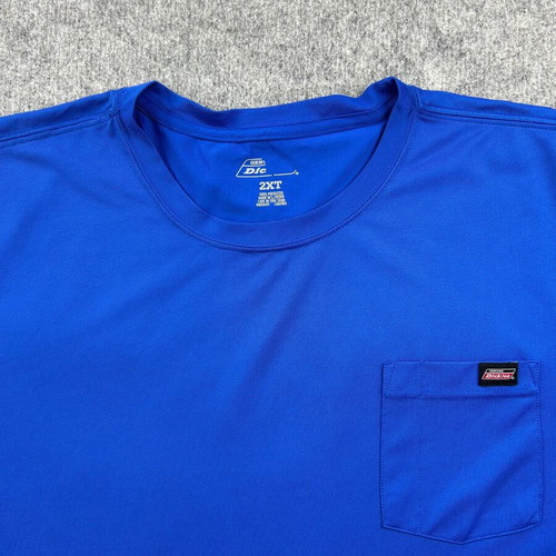 Dickies Bright Blue Pocket Tee 2XT Oversized Y2K Workwear Streetwear