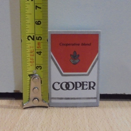 Cooper cigarettes old matchbox unused