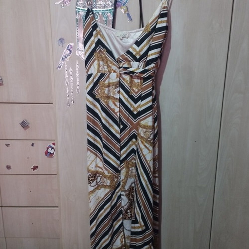 Boho long dress size 38 like new, colorful