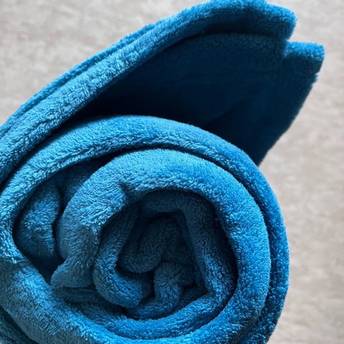 Fleece blanket Kalima new, sea water color 1.40x2.0 m