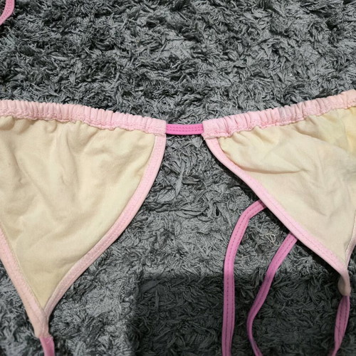 Women's swimwear set pink with fuchsia print new No XL