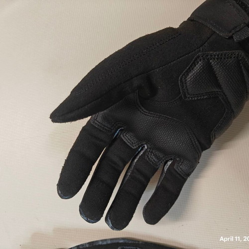 Rev'it Continent mid-season motorcycle gloves size Large like new, black grey