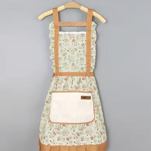 Kitchen apron Princess with flowers green new