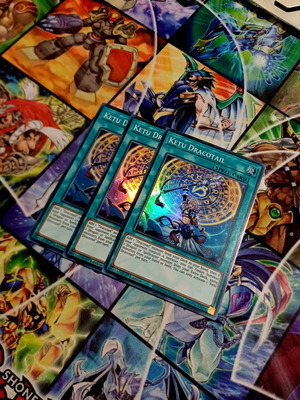 Playset 3x Ketu Dracotail Yu-Gi-Oh! cards JUSH Super Rare