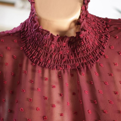 Spring summer burgundy dress new, size S