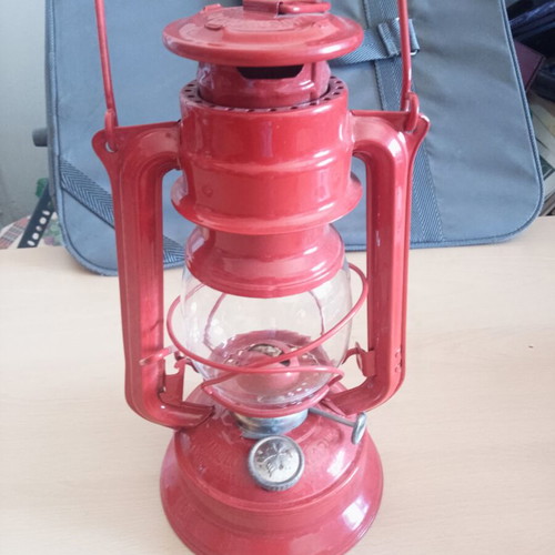 Storm lantern, 26 cm height, made in Czechoslovakia