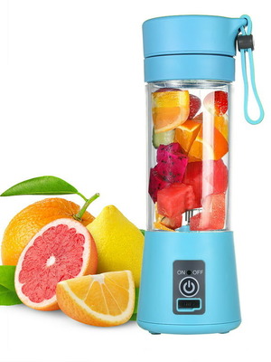 Μπλέντερ για smoothies 0.38lt καινούργιο, φορητό με ανοξείδωτες λεπίδες