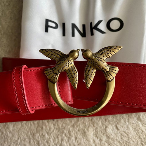 Pinko leather belt like new, 80cm, red