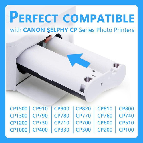 Canon Selphy CP Ink and Photo Paper Set 3 Cartridges 108 Sheets 100x148 mm