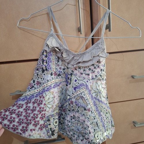 Raxevsky colorful top with crisscross back like new, age 7
