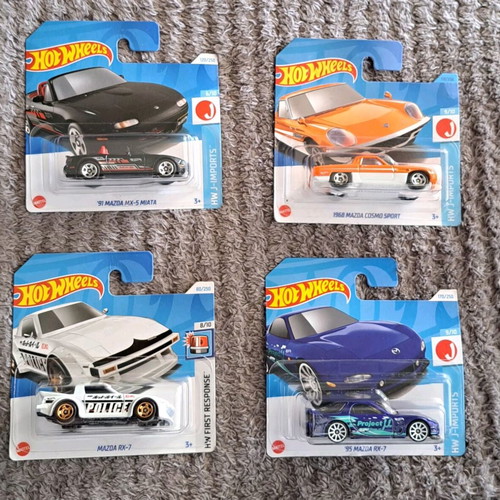 Hot Wheels Mazda pack of 4 new in card