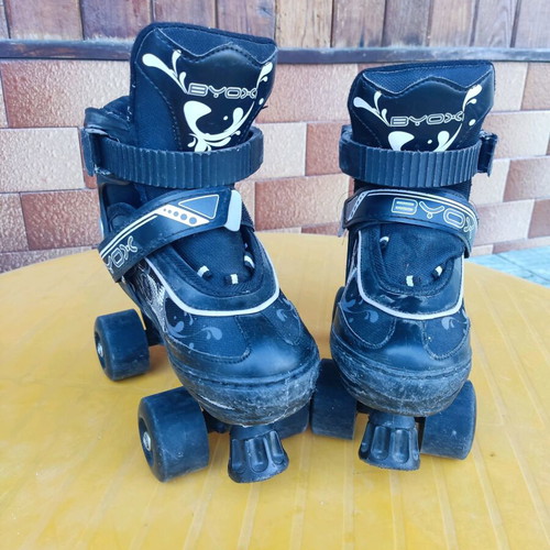 BYOX Darth Adjustable Roller Skates like new
