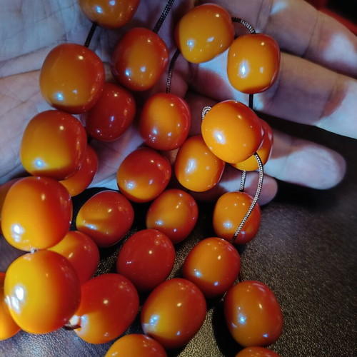 Mastic Worry Beads with 33 Beads and Silk Tassel