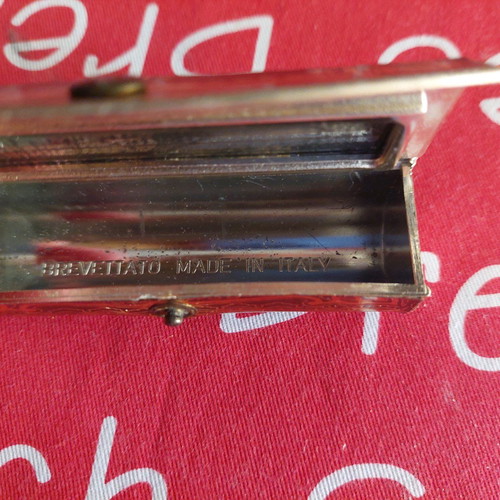 Lipstick case used vintage 70s with mirror