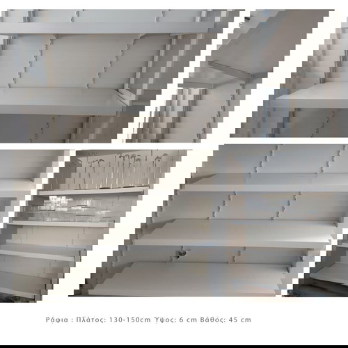 Εξοπλισμός καταστήματος σαν καινούργιος, ράφια, βιτρίνες, ντουλάπες