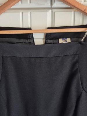 Io dress black with strass straps like new, length 87cm