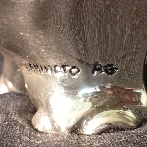 Elephant with Murano glass saddle like new, 11-12 cm