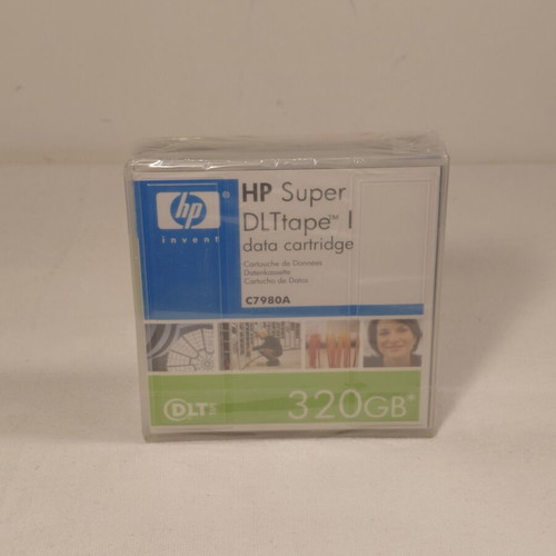 HP Super DLTtape I Data Cartridge C7980A Cassette 320GB like new, sealed