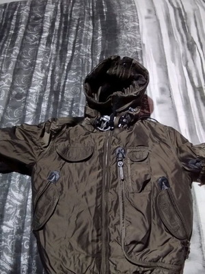 Parajumpers Gobi bomber jacket like new, size Large, khaki