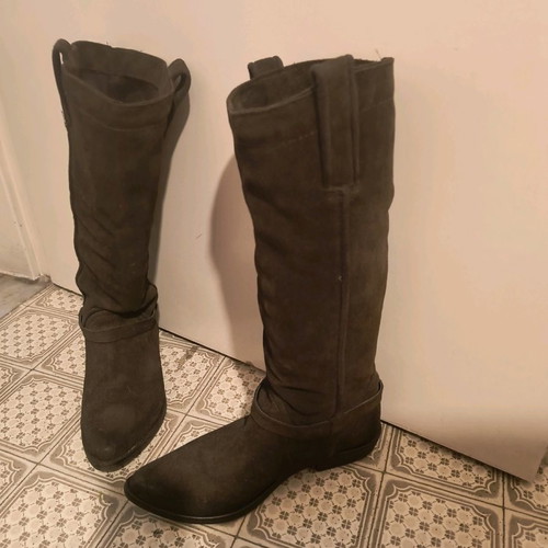 Cowboy women's boots used, brown, size 40, suede