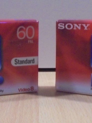 Sony video 8 P5-60MP3 δύο κασέτες βιντεοκάμερας 60 λεπτών καινούργιες