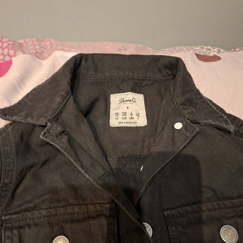 Black denim jumpsuit like new, size M