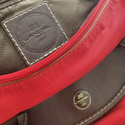 Branded summer bag like new, leather and waterproof fabric
