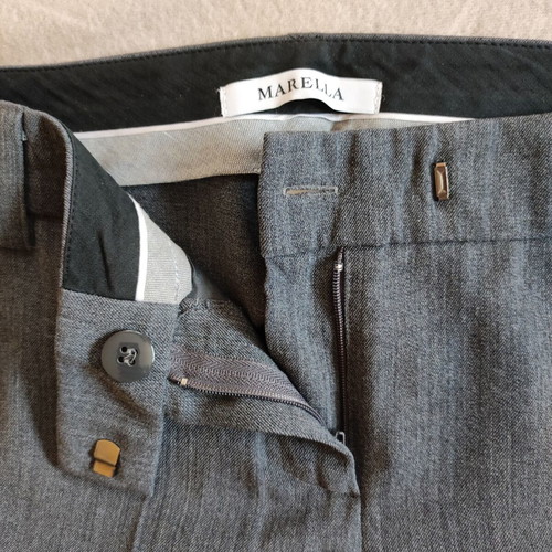 Marella Wool Trousers grey, like new, size 34