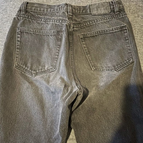 Pull & Bear black mom fit high waist jeans used, size S 36 8