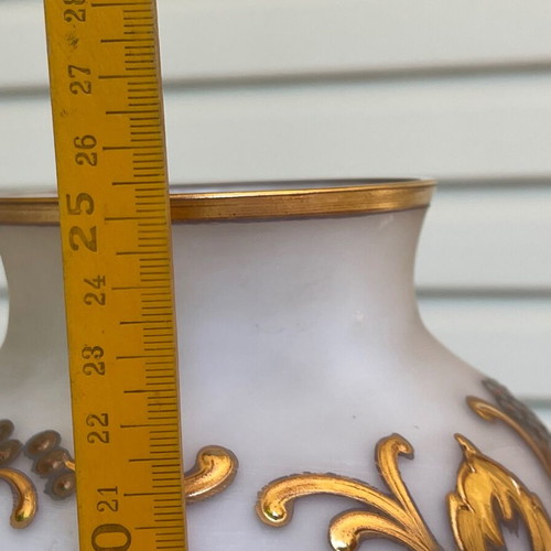 Art Nouveau antique opaline vase
