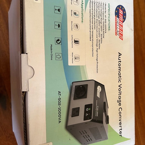 Amarad AT-502 1000VA portable autotransformer like new