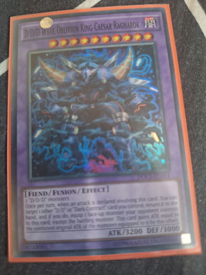 D/D/D Wave Oblivion King Caesar Ragnarok Yu-Gi-Oh! cards like new