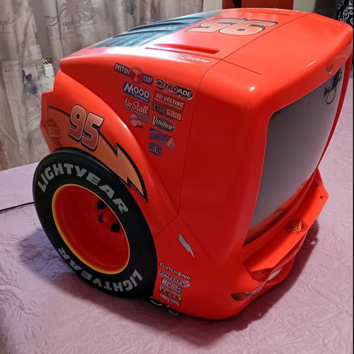 Cars McQueen Disney TV like new with decoder gift
