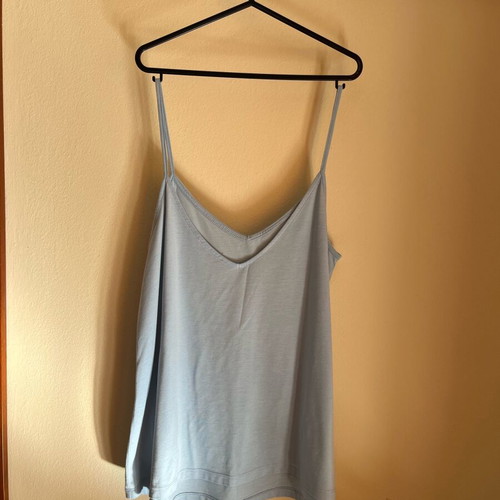 Pink Woman camisole like new, cotton, wide fit, turquoise, size M