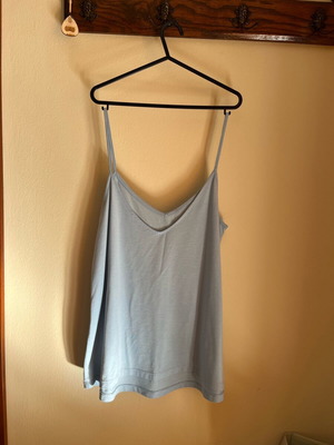 Pink Woman camisole like new, cotton, wide fit, turquoise, size M