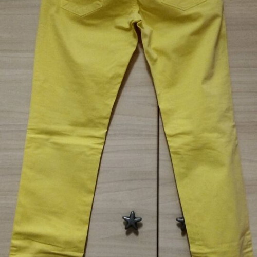 Staff Snizzy cotton jeans like new, yellow, skinny fit
